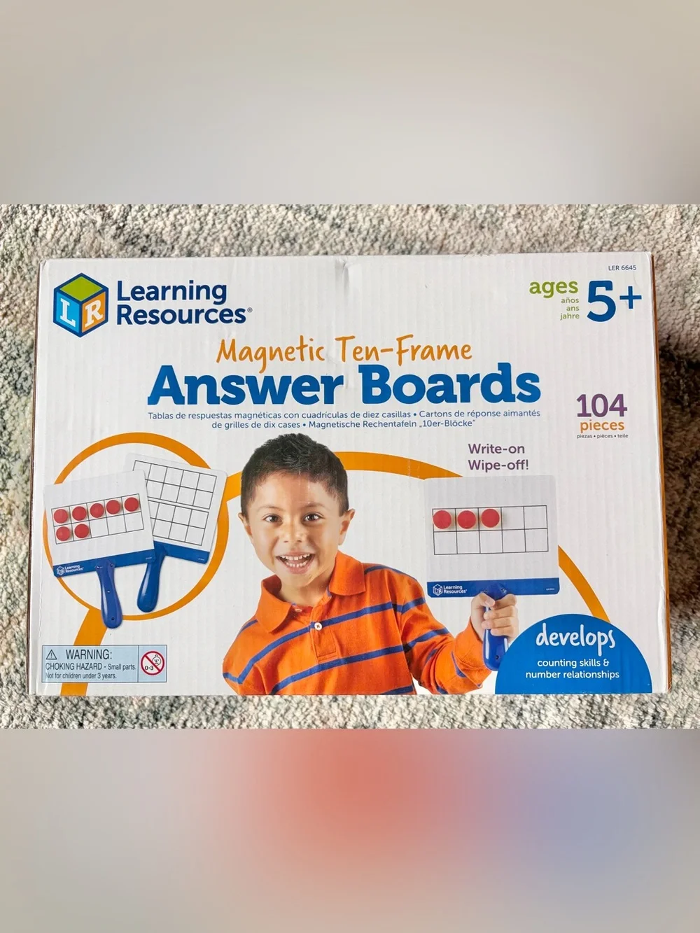 Learning Resources Magnetic Ten-Frame Answer Boards